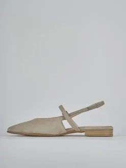 Clearance Ballerine tacco 1cm camoscio Donna Ballerine