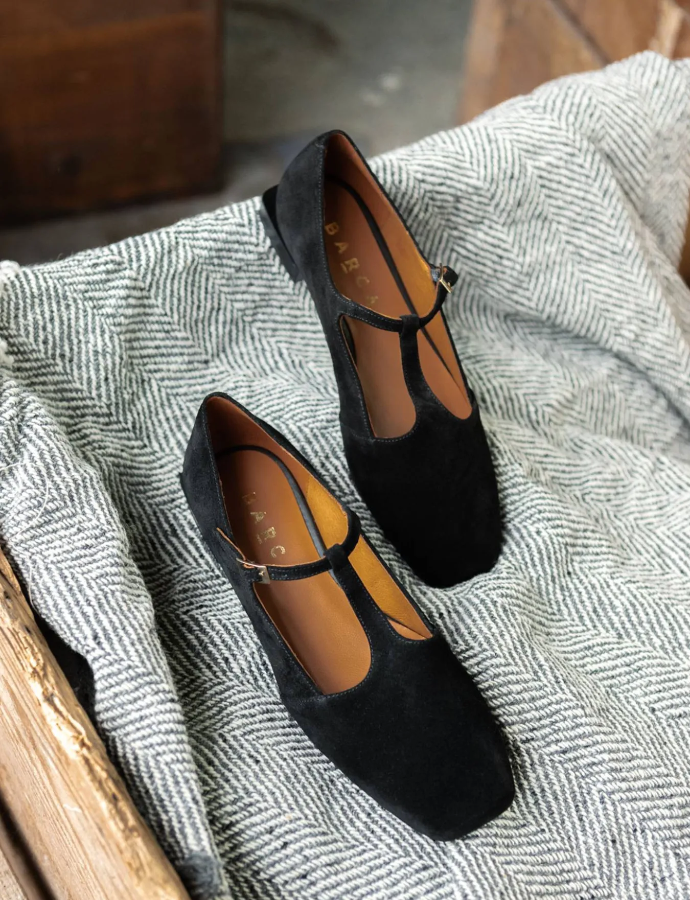 Discount Ballerine tacco 1cm camoscio Donna Ballerine