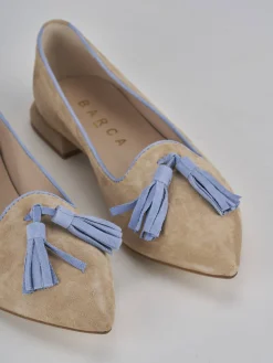 New Ballerine tacco 1cm camoscio Donna Ballerine