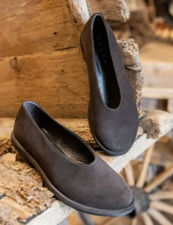 Hot Ballerine tacco 1cm camoscio testa Donna Ballerine