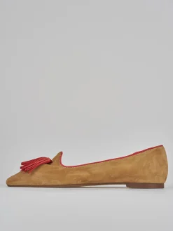 Sale Ballerine tacco 1cm camoscio Donna Ballerine