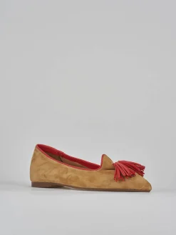 Sale Ballerine tacco 1cm camoscio Donna Ballerine