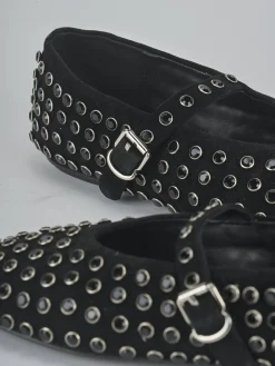 Clearance Ballerine tacco 1cm camoscio Donna Ballerine