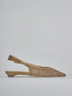 Discount Ballerine tacco 2cm camoscio Donna Ballerine