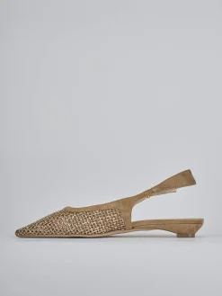 Discount Ballerine tacco 2cm camoscio Donna Ballerine