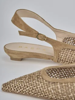 Discount Ballerine tacco 2cm camoscio Donna Ballerine