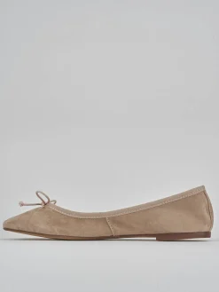 Clearance Ballerine tacco 1cm camoscio Donna Ballerine