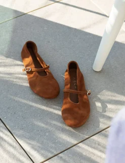 New Ballerine tacco 1cm camoscio Donna Ballerine