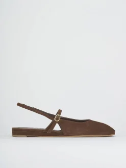 Ballerine tacco 1cm camoscio Donna Ballerine