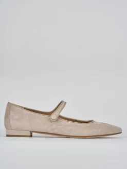 Clearance Ballerine tacco 1cm camoscio Donna Ballerine