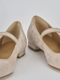 Clearance Ballerine tacco 1cm camoscio Donna Ballerine