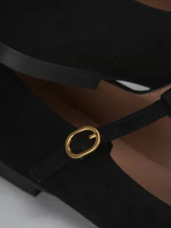 Ballerine tacco 1cm camoscio Donna Ballerine