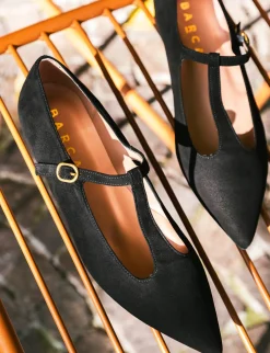 Ballerine tacco 1cm camoscio Donna Ballerine