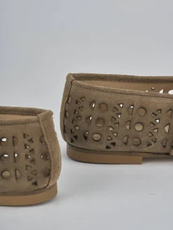 Clearance Ballerine tacco 1cm camoscio Donna Ballerine