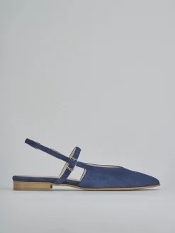 Ballerine tacco 1cm camoscio Donna Ballerine