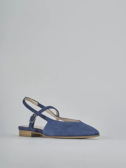 Ballerine tacco 1cm camoscio Donna Ballerine