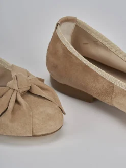 Sale Ballerine tacco 1cm camoscio Donna Ballerine