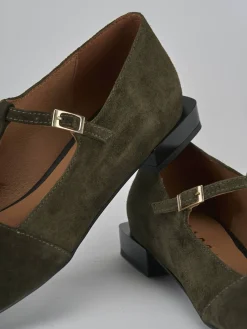 Outlet Ballerine tacco 1cm camoscio Donna Ballerine