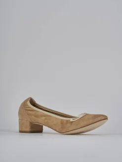 New Ballerine tacco 4cm camoscio Donna Ballerine