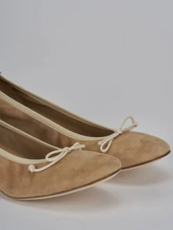 New Ballerine tacco 4cm camoscio Donna Ballerine
