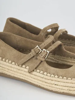 Outlet Ballerine tacco 1cm camoscio Donna Ballerine