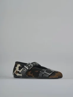 Clearance Ballerine tacco 1cm cavallino Donna Ballerine