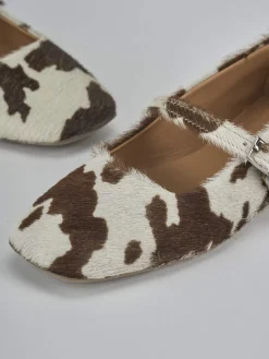 Clearance Ballerine tacco 1cm cavallino Donna Ballerine