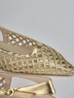 Ballerine tacco 2cm laminato Donna Ballerine