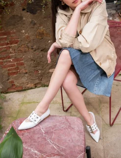 Outlet Ballerine tacco 1cm pelle Donna Ballerine