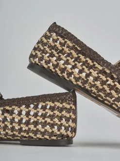 Ballerine tacco 1cm pelle testa Donna Ballerine