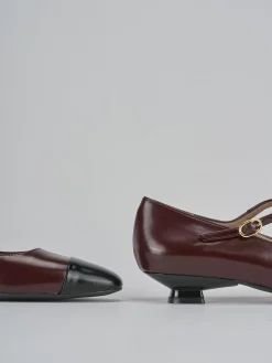 Outlet Ballerine tacco 3cm pelle bordo' Donna Ballerine