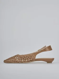 Discount Ballerine tacco 2cm pelle testa Donna Ballerine