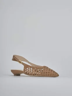 Discount Ballerine tacco 2cm pelle testa Donna Ballerine