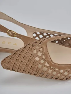 Discount Ballerine tacco 2cm pelle testa Donna Ballerine