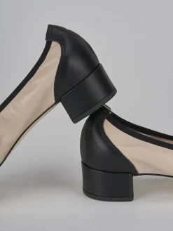 Clearance Ballerine tacco 4cm pelle Donna Ballerine