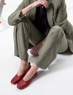 Ballerine tacco 1cm pelle Donna Ballerine