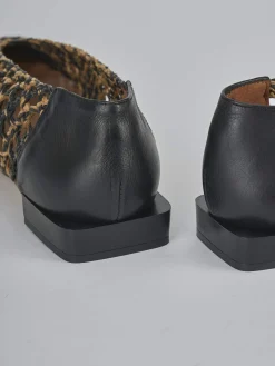 Discount Ballerine tacco 1cm pelle Donna Ballerine