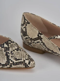 Online Ballerine tacco 1cm pitone Donna Ballerine