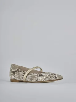 Online Ballerine tacco 1cm pitone Donna Ballerine