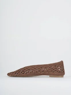 Hot Ballerine tacco 1cm tessuto testa Donna Ballerine