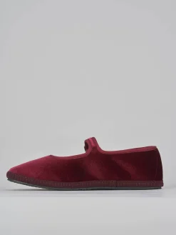 Clearance Ballerine tacco 1cm velluto bordo' Donna Ballerine