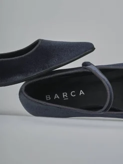 Discount Ballerine tacco 1cm velluto Donna Ballerine