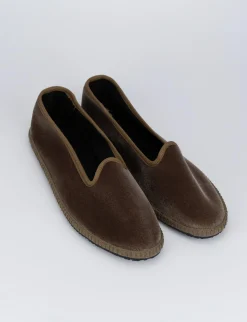 Online Ballerine tacco 1cm velluto testa Donna Ballerine