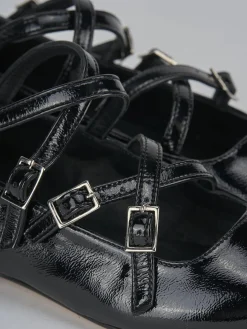 Outlet Ballerine tacco 1cm vernice Donna Ballerine