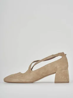 Clearance Bebè tacco 5 cm camoscio Donna Décolleté