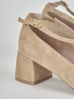 Clearance Bebè tacco 5 cm camoscio Donna Décolleté