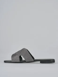 Ciabatta tacco 1 cm pelle Donna Ciabatte