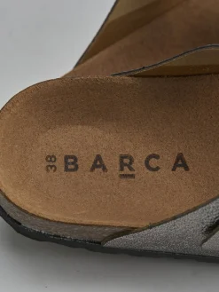 Sale Ciabatta tacco 1 cm pelle Donna Ciabatte