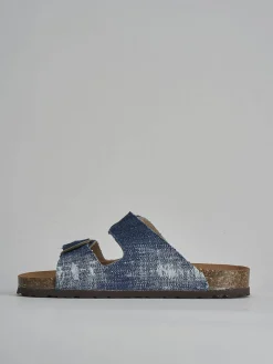 New Ciabatta tacco 1 cm tessuto Donna Ciabatte