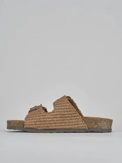 New Ciabatta tacco 1 cm tessuto Donna Ciabatte